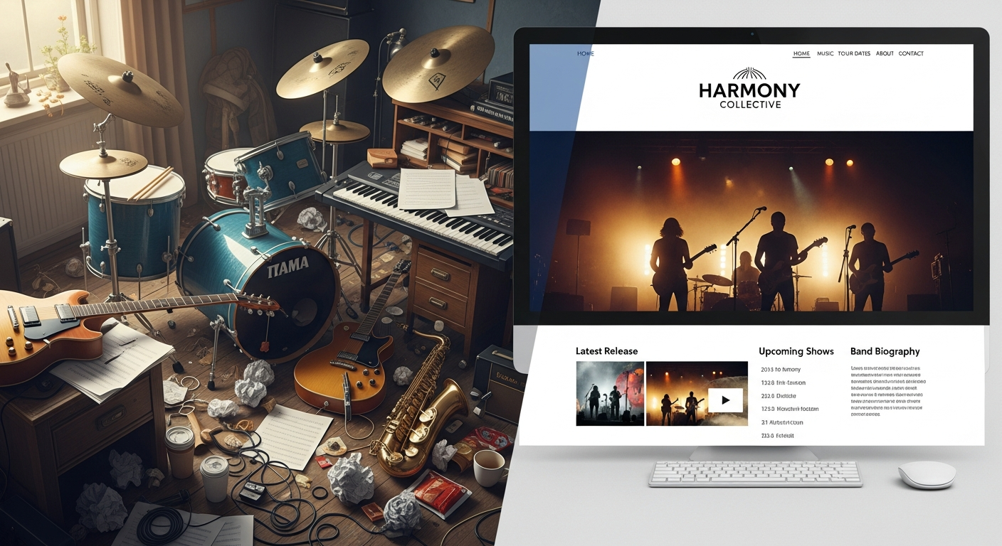 Planning your musician website design