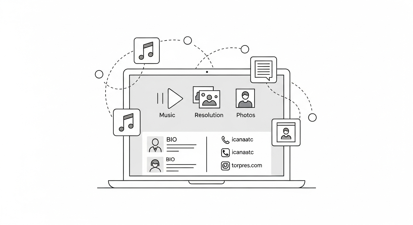 Digital artist press kit for venues, essential for independent artist touring strategy.