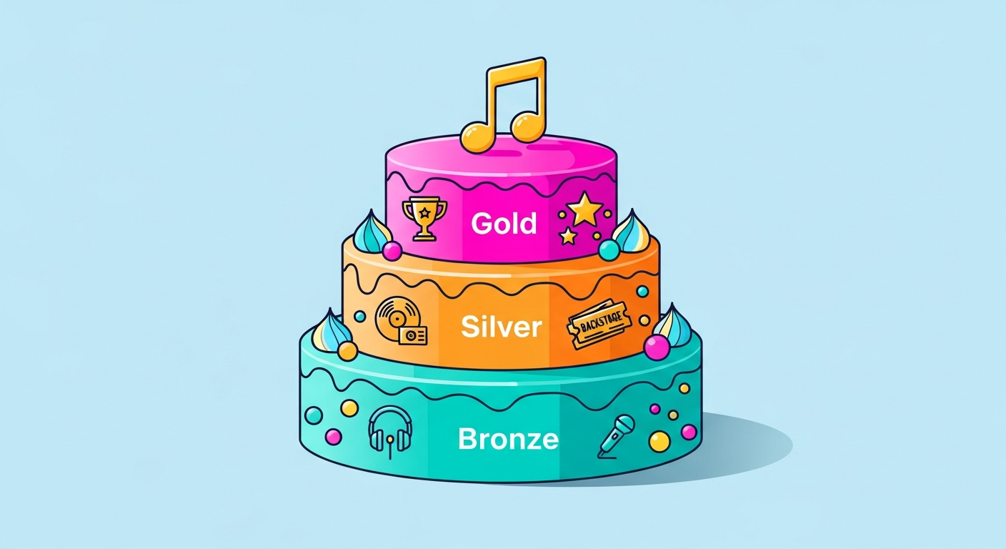 Musician membership program tiers and benefits