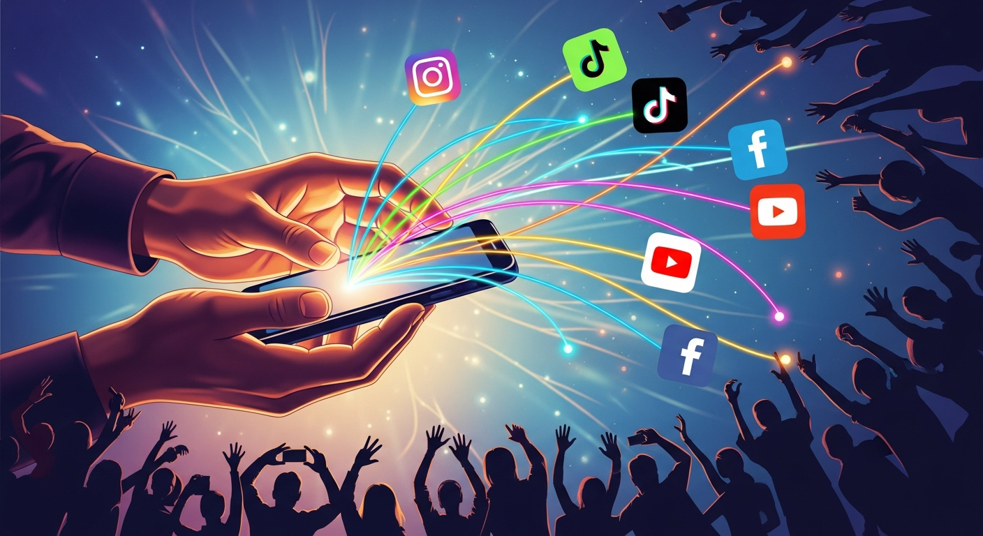 Social media music promotion, independent artist social media strategy, fan engagement, digital music marketing