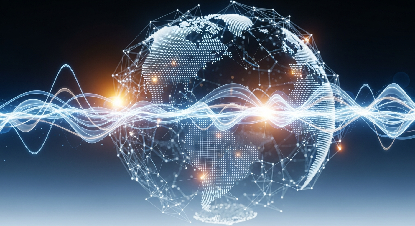 Global digital network illustrating the evolving landscape of independent music and the importance of strategic indie artist promotion.