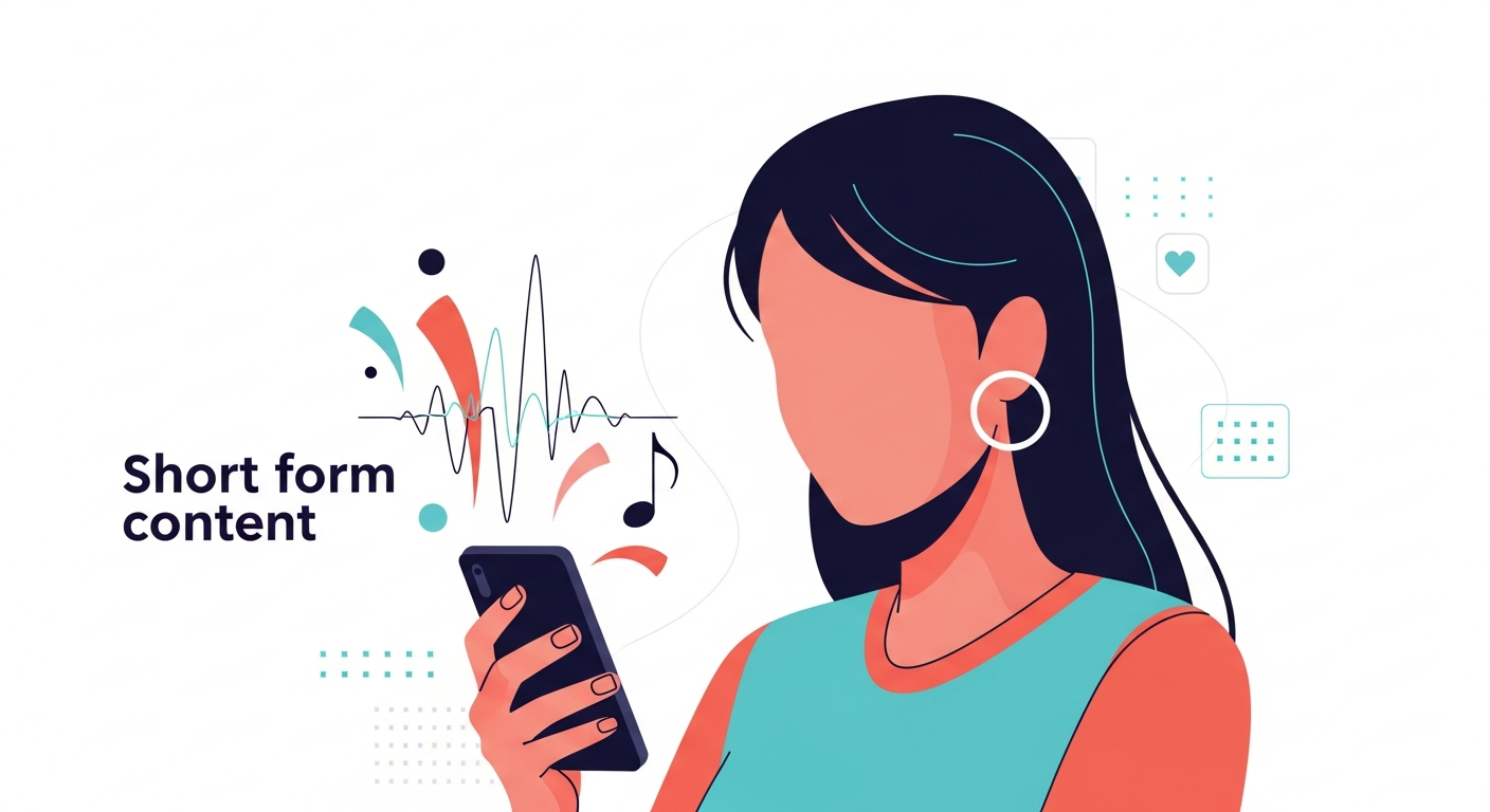 Young person discovering new music through short-form video content on Instagram, highlighting music discovery for artists.