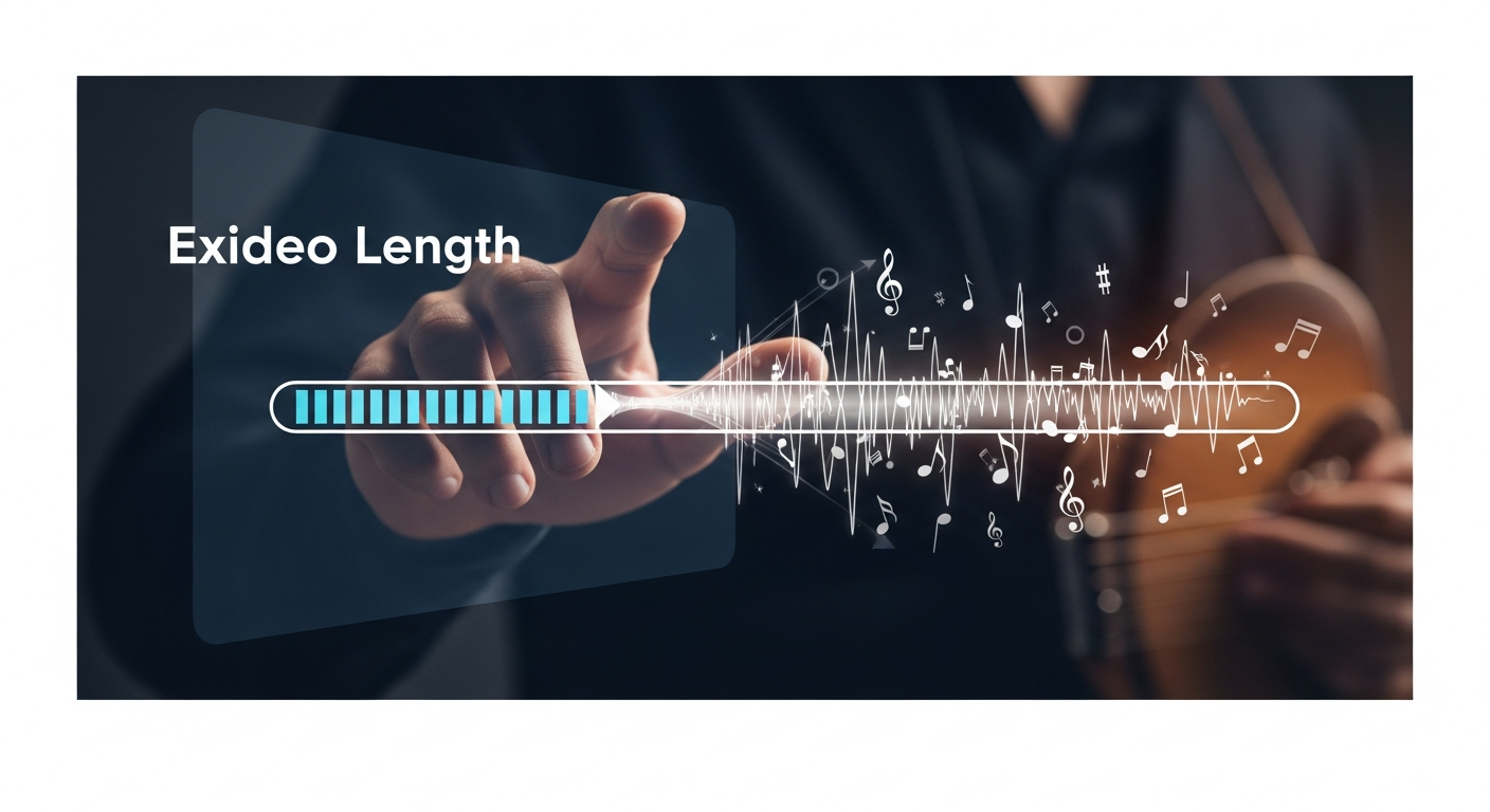 Conceptual image showing a timeline expanding, representing longer Instagram Reels video duration, specifically 90-second Reels for artists, offering more creative canvas for music videos.