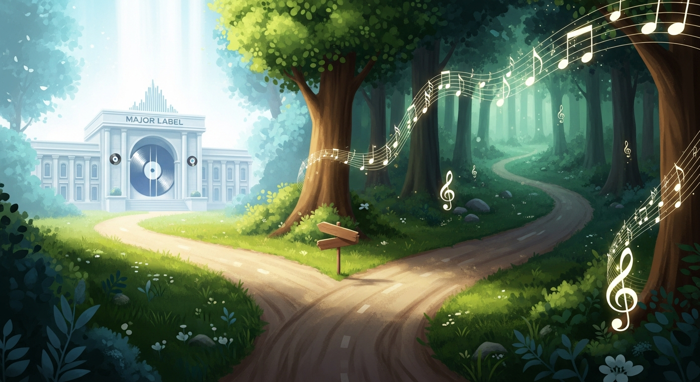 Choosing between major label and independent music distribution