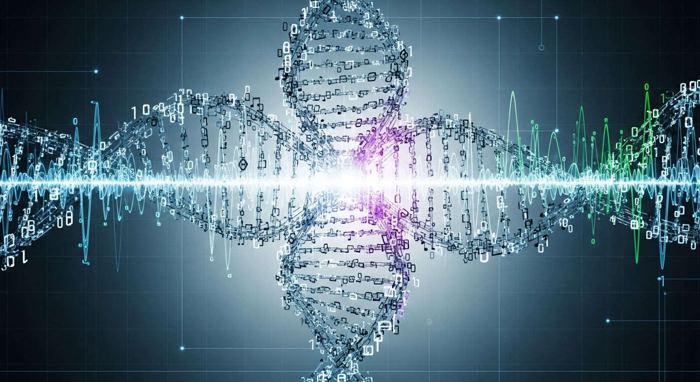 Organized digital DNA representing song metadata importance and how to organize music metadata for independent artists.