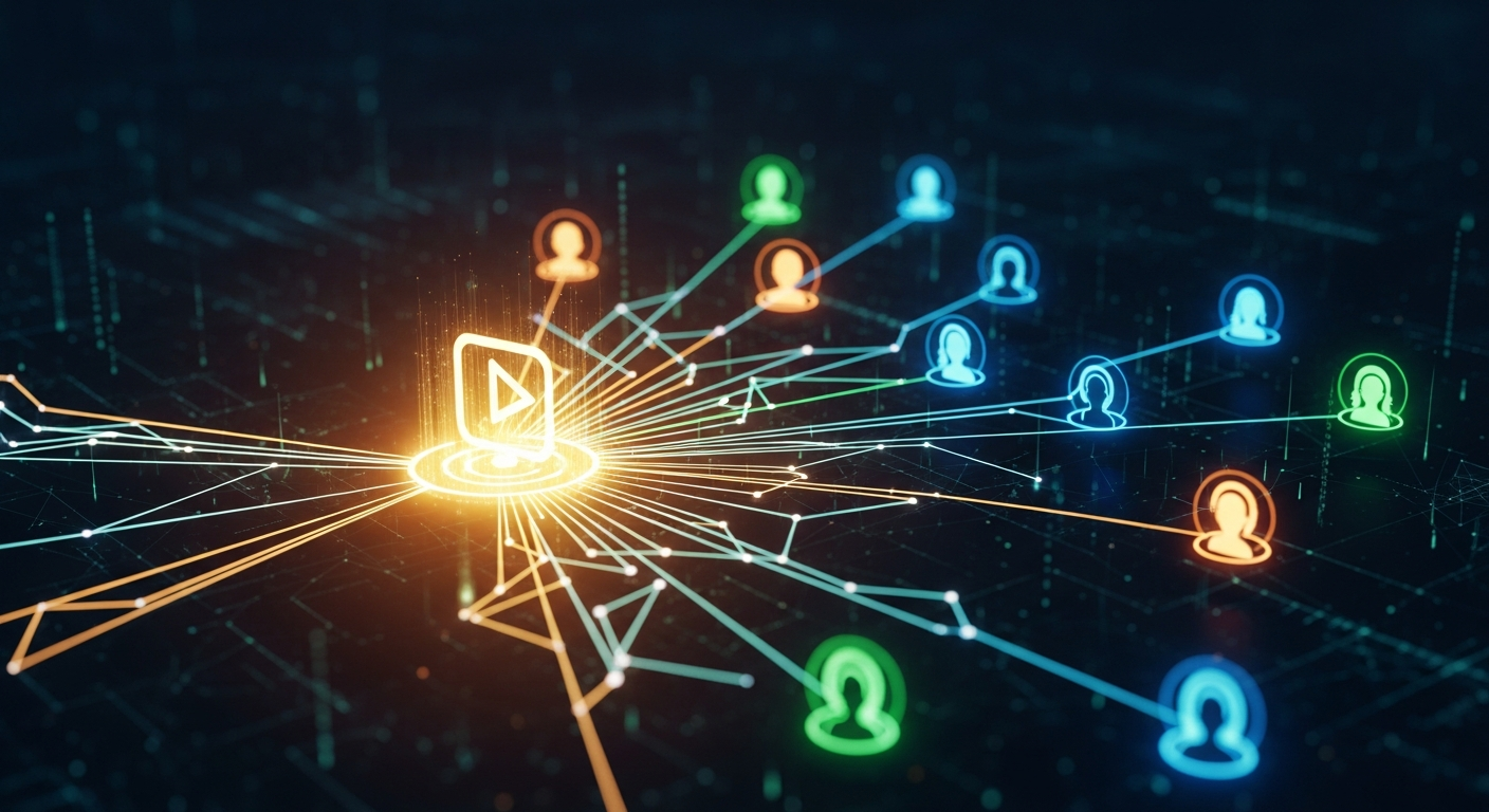 Music algorithms connecting independent artists' tracks to target audiences through optimized metadata.