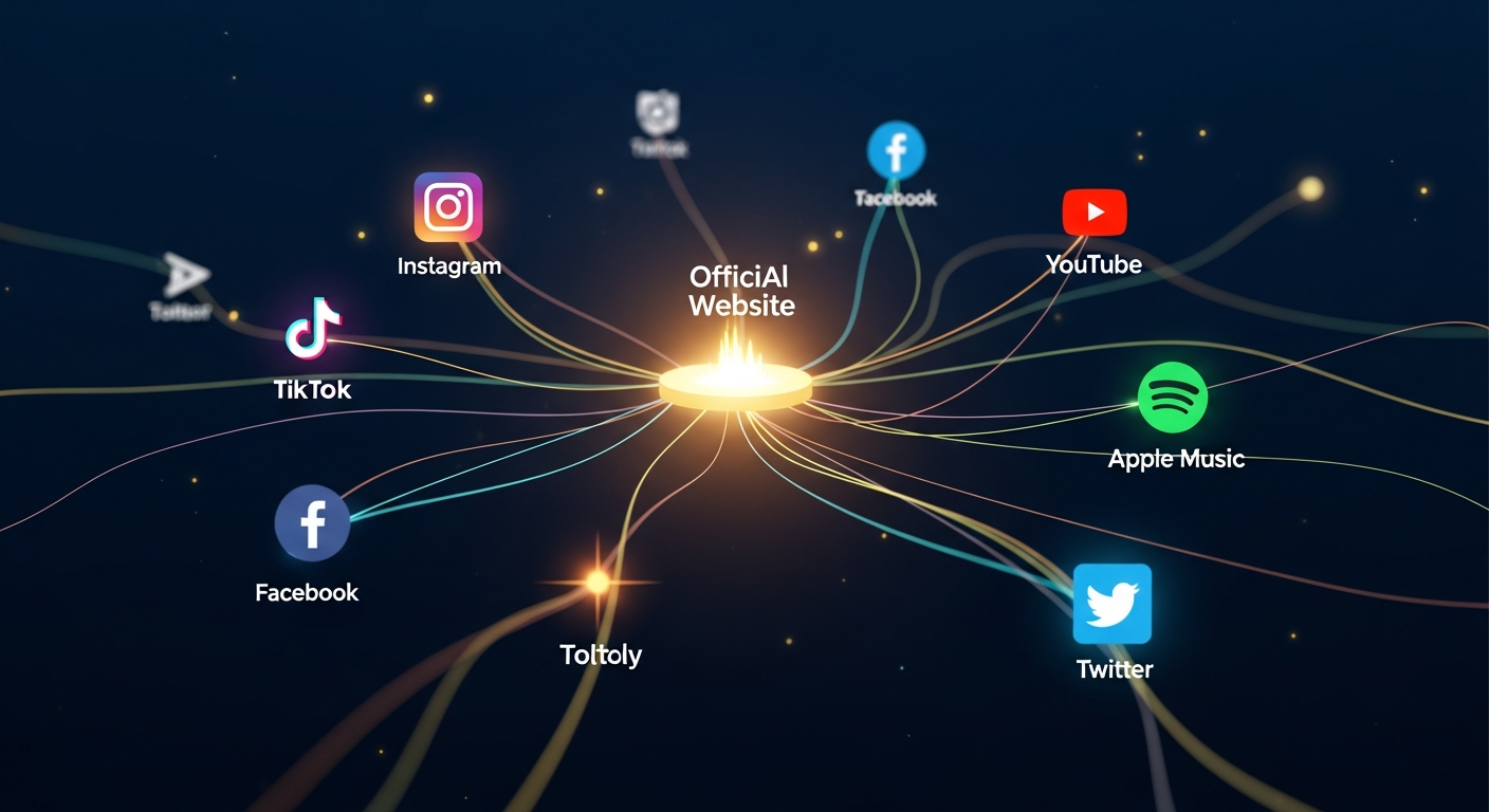 Interconnected online presence for musicians through SEO