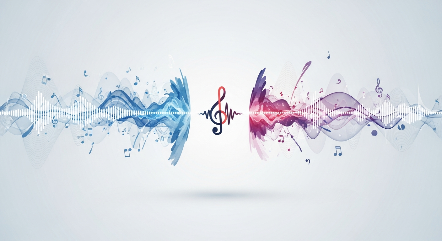 Visual representation of an artist's consistent brand identity, blending visual and sonic elements for recognition.