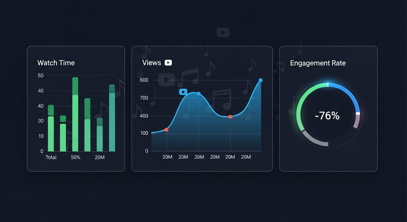 Music video KPIs and analytics