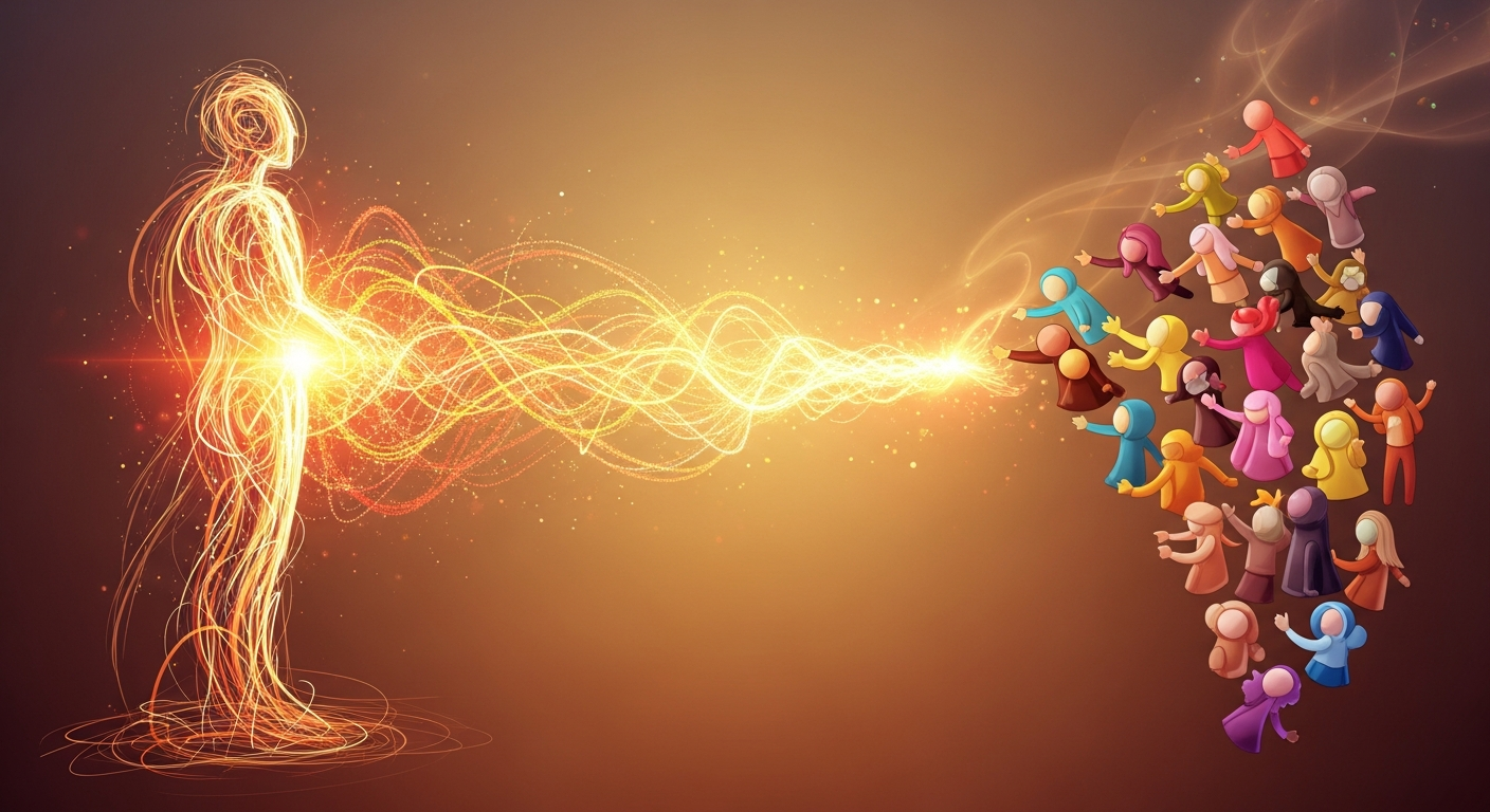 Visual representation of effective fan engagement strategy and direct-to-fan marketing for independent musicians.