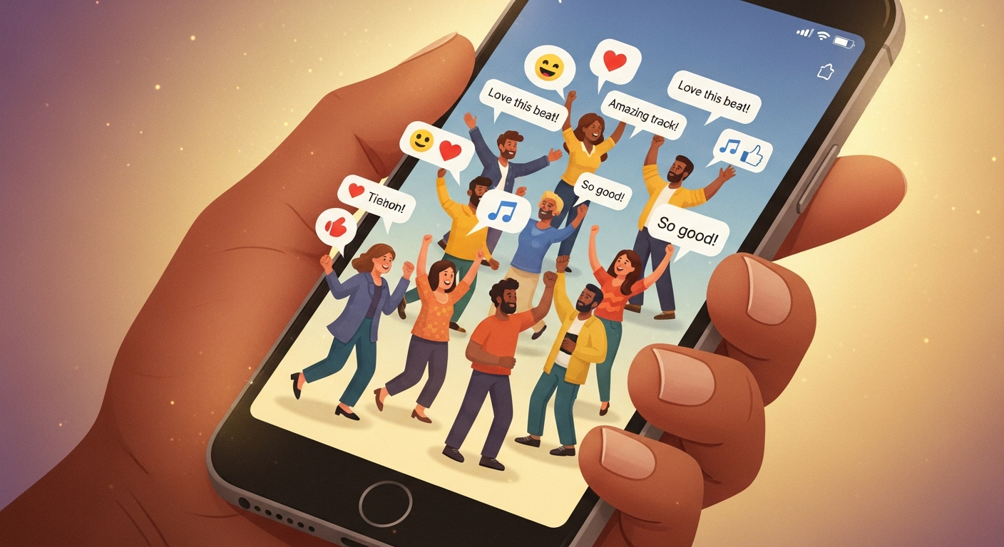 Nano influencer fostering genuine fan connections and high engagement for independent music artists.