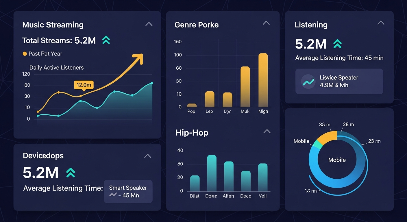 Music streaming data analytics for post release promotion