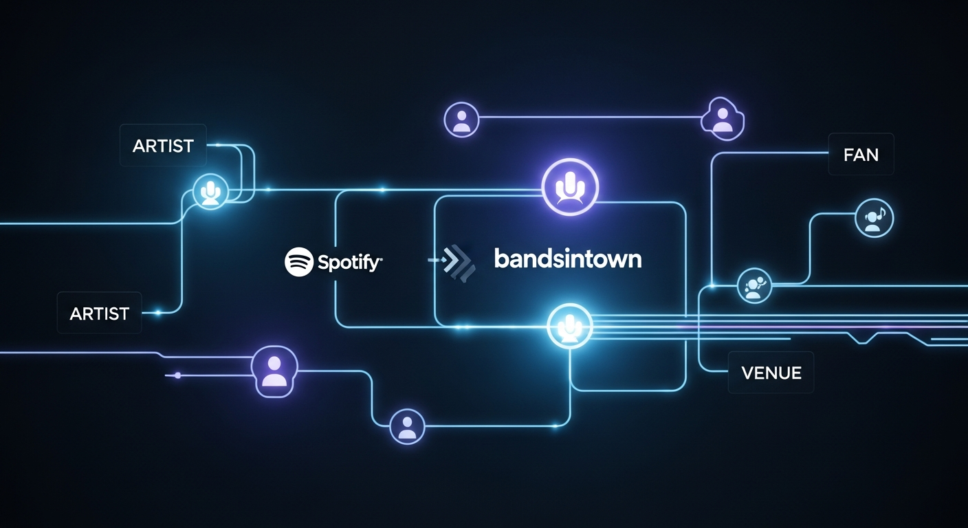 Bandsintown Spotify integration for music marketing