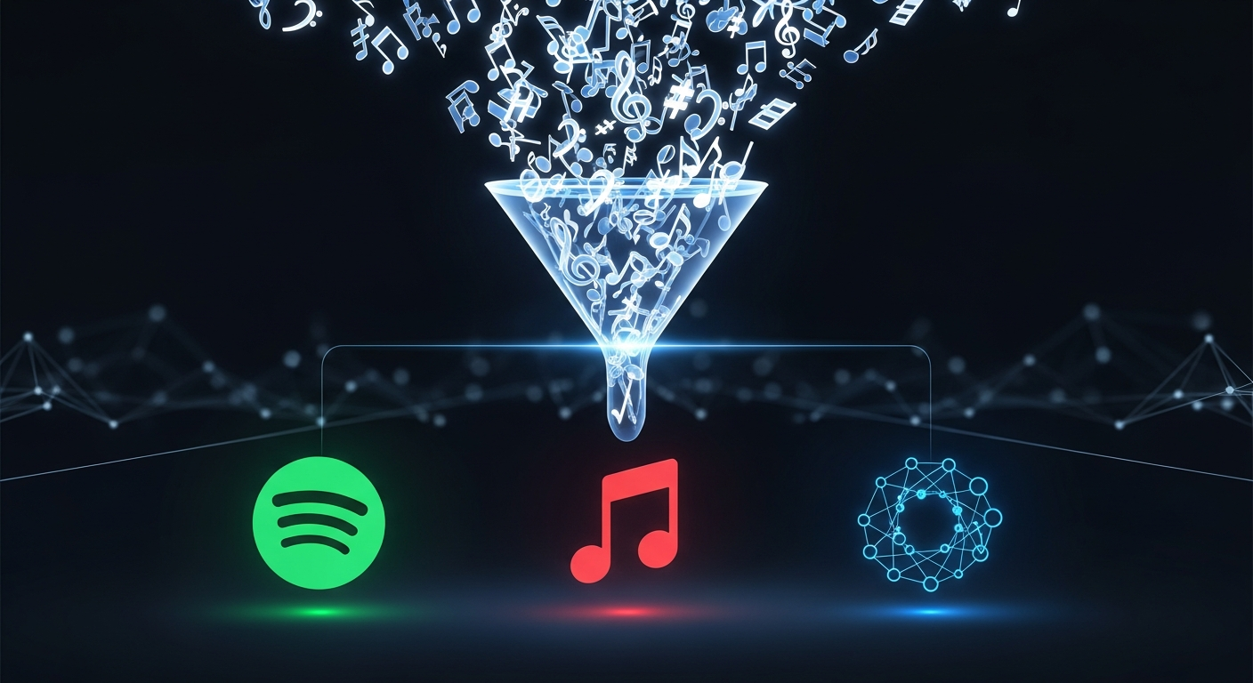 Music distribution through Spotify playlist promotion and algorithmic playlists