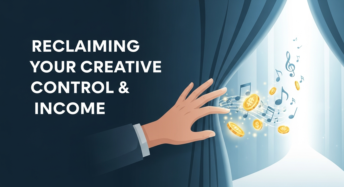 Independent artist reclaiming creative control and 100% music royalties through self-publishing.