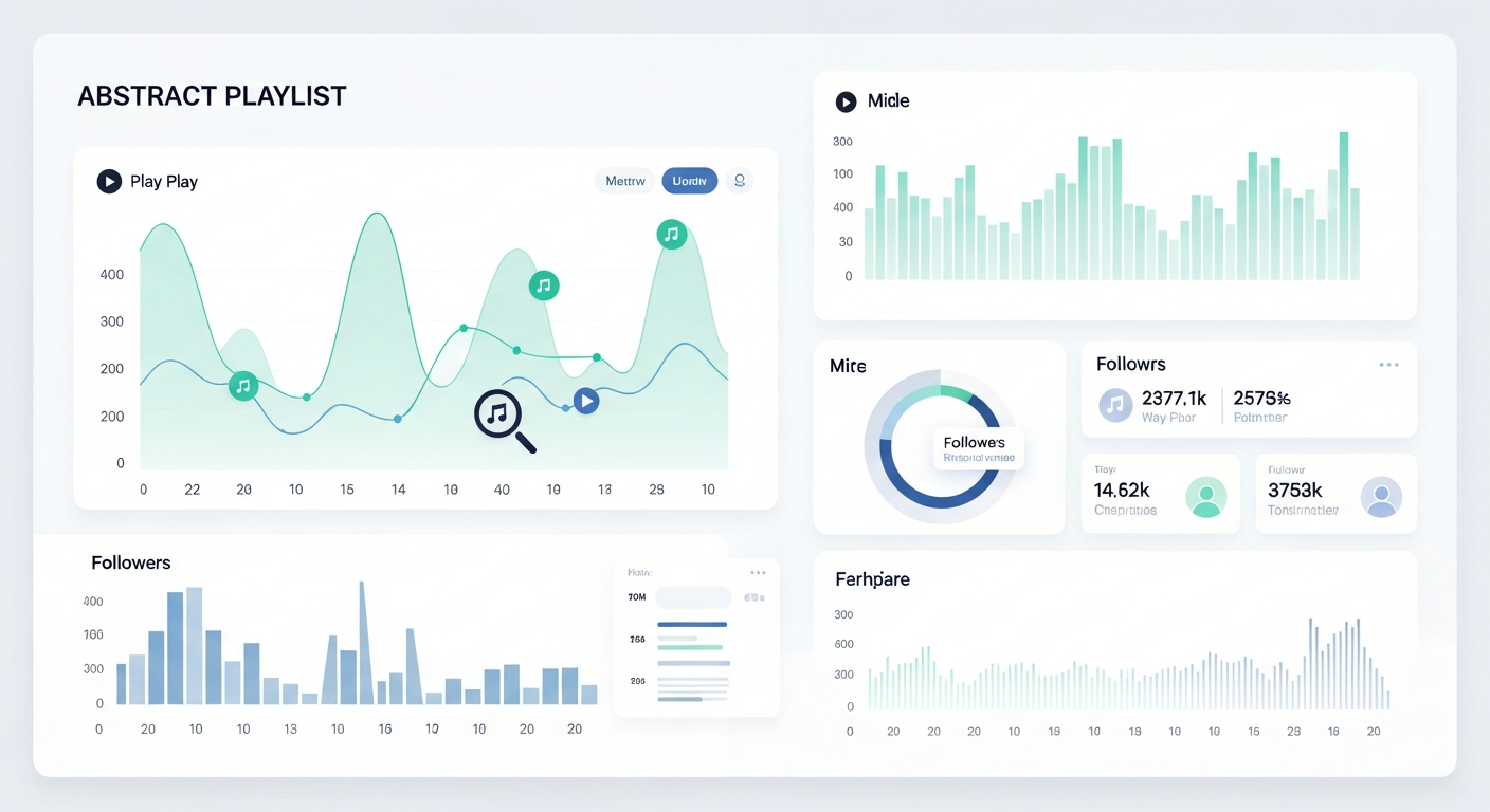 SubmitHub's Playlist & Artist Checker interface, showing data analysis for Spotify playlist pitching strategy.