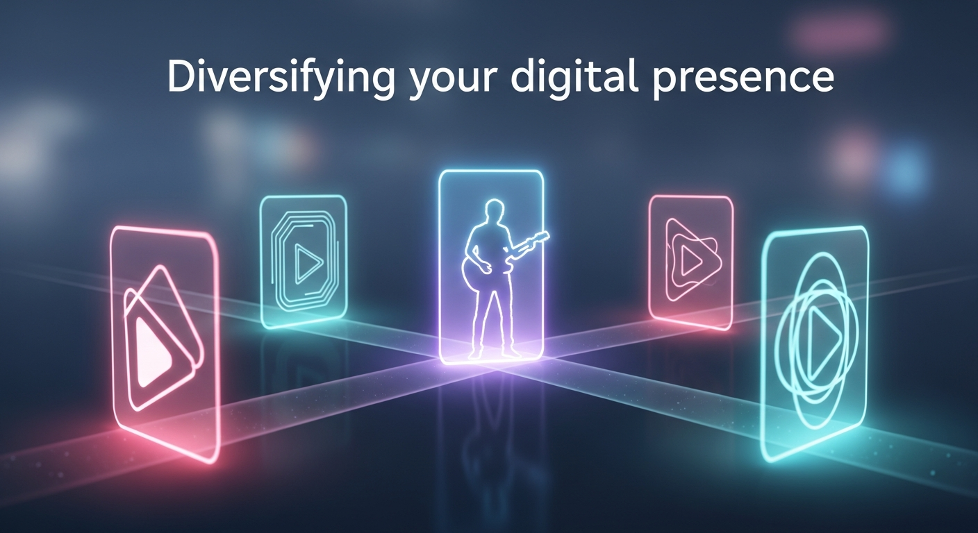 Musician exploring diverse TikTok alternatives for music promotion and audience engagement.