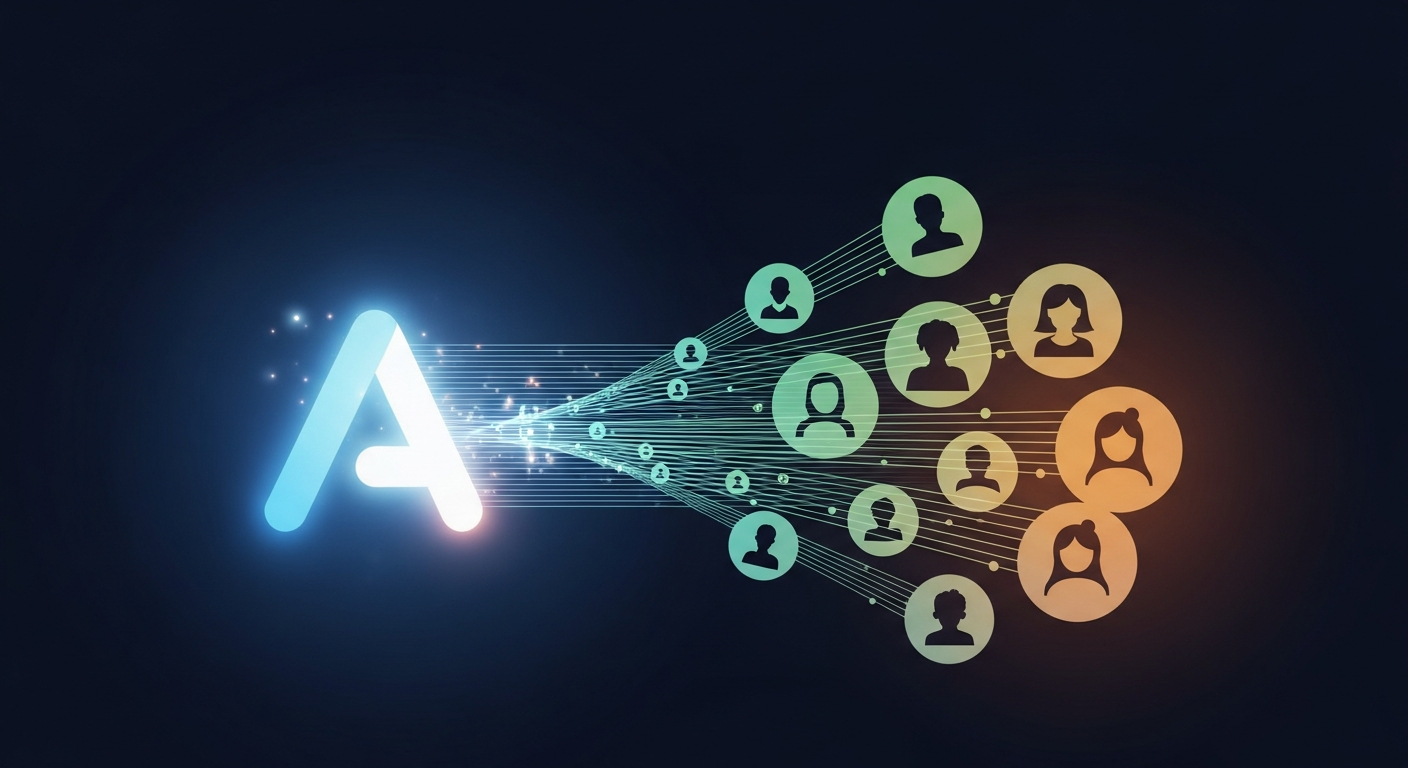 Visual representation of the TikTok algorithm for musicians, showing content discovery and targeted music promotion for independent artists.