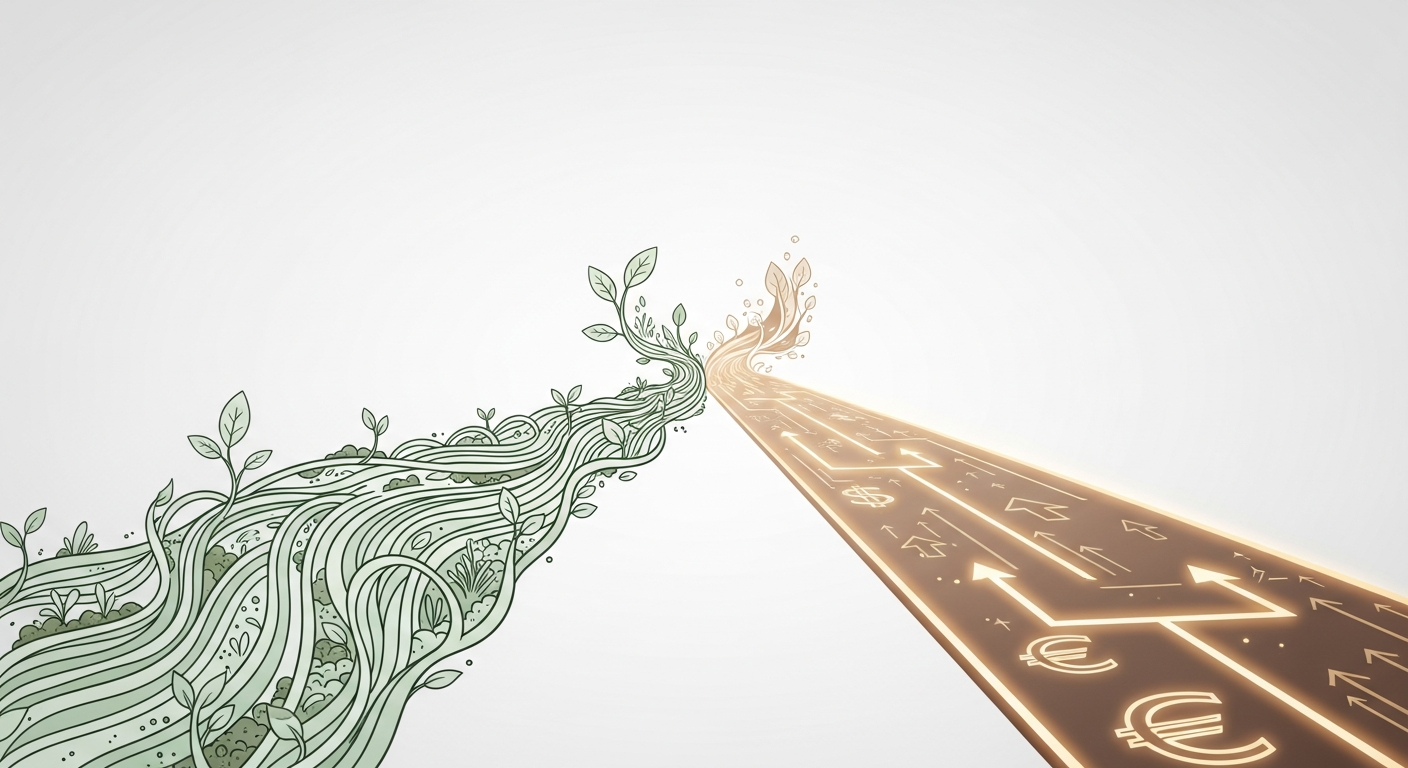 Visual representation of organic YouTube growth for music versus paid promotion strategies for independent artists.