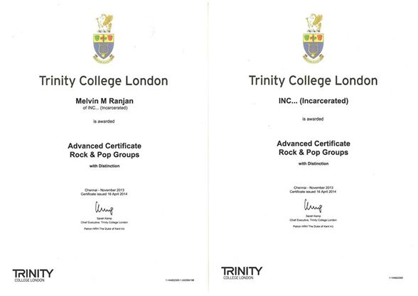 Advanced Group Certification - Trinity Rock & Pop