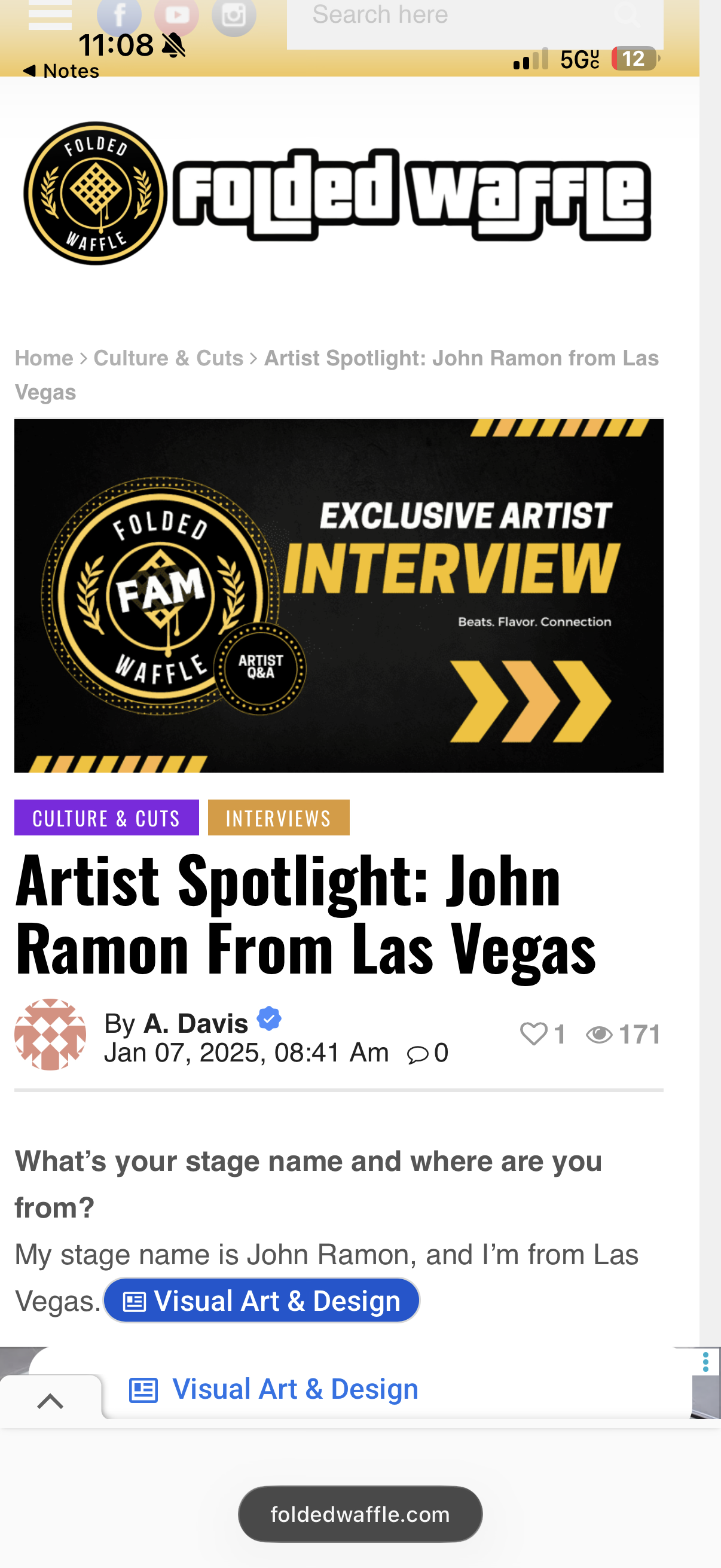 FOLDED WAFFLE: Artist Spotlight: John Ramon from Las Vegas