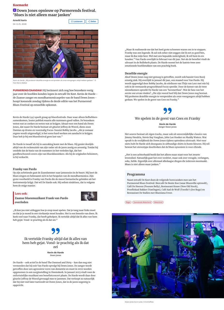 INTERVIEW MET KEVIN: Bluesfestival Purmerend